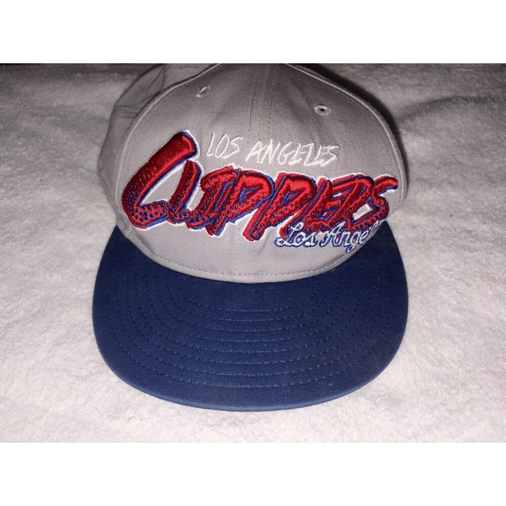 New era LA Los Angeles Clippers Hat NBA Script Basketball hardwood classics